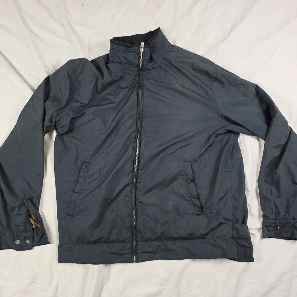 Peter Millar Mens Large Black Lightweight Full Zip Jacket Outdoors Casual